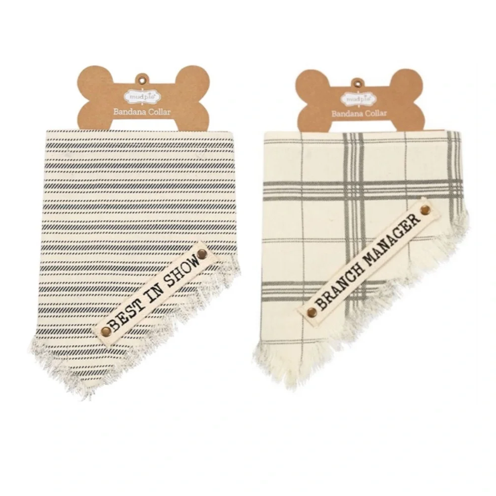 Mud Pie Dog Bandana Collar